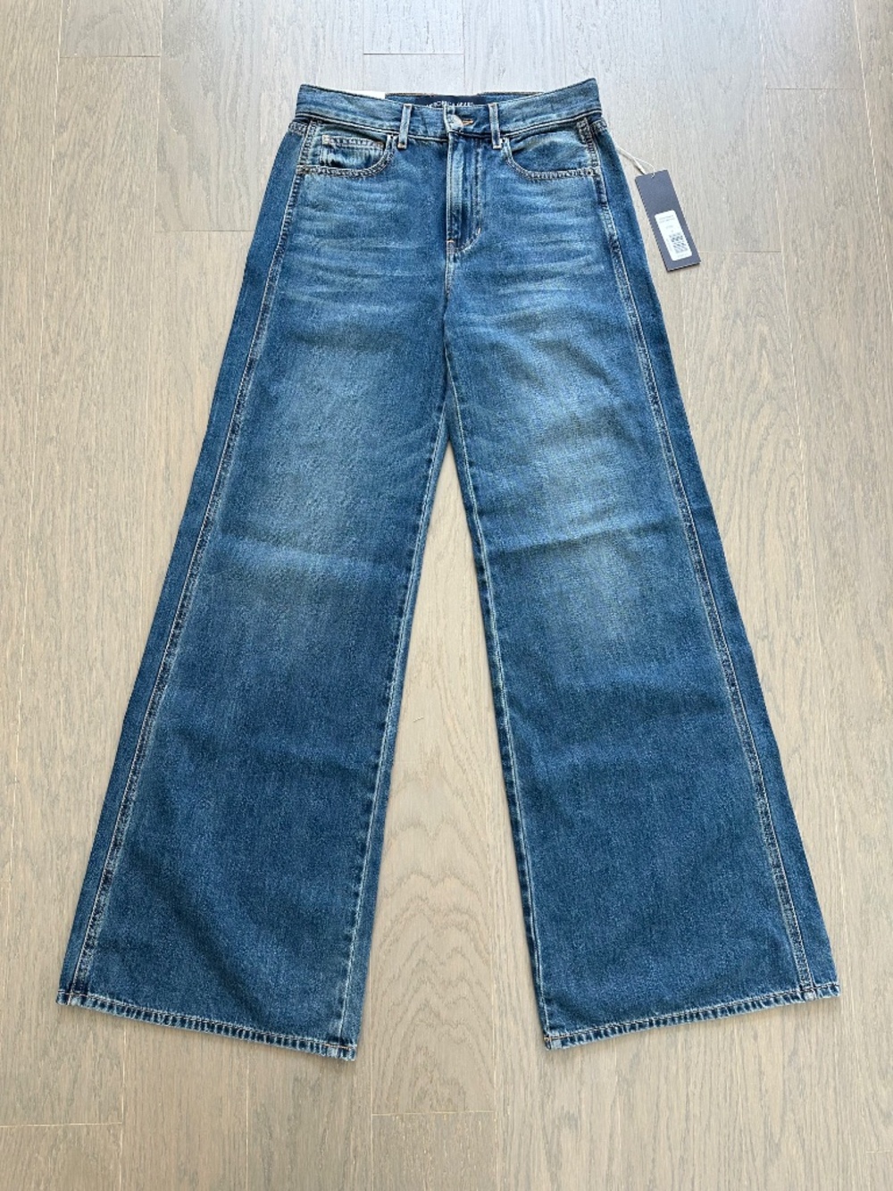 Veronica Beard KASEY Wide Leg Jean City Stroll Dream Denim - with tags - Size 24 - Picture 2 of 6